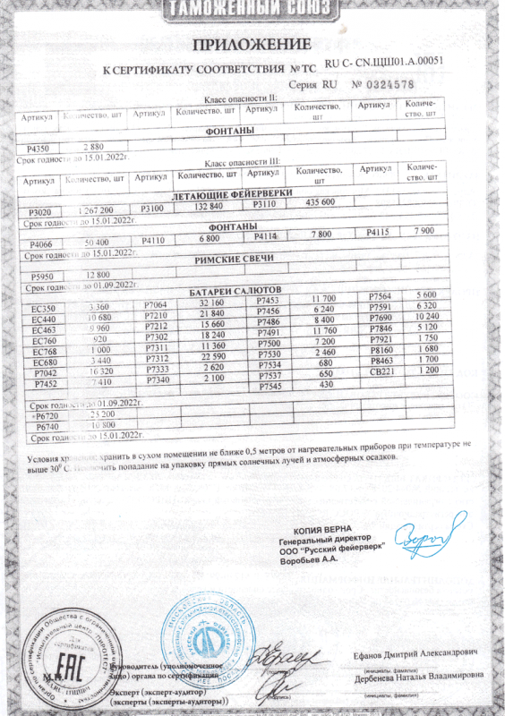 Сертификат соответствия № 0324578  - Сунжа Алания | sunzhaalaniya.salutsklad.ru 